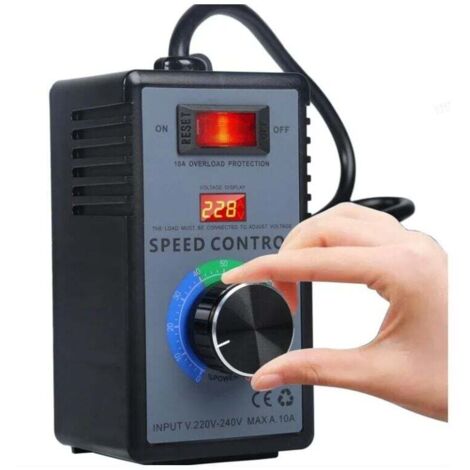 Regolatore di velocità del motore 220V AC 10A 4000W Regolatore di tensione SCR 220v Regolatore elettronico Dimmer Termostato Regolatore di velocità della ventola del motore