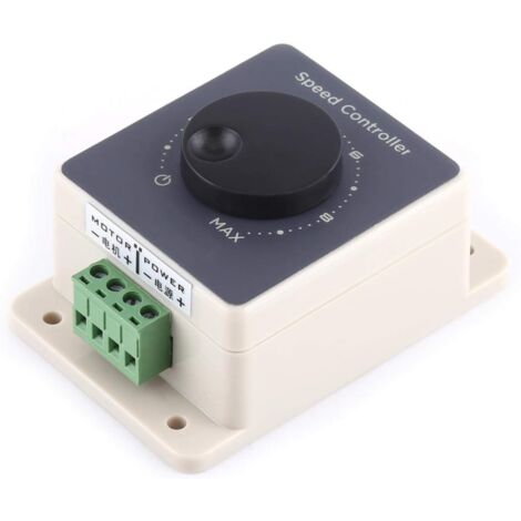 Regolatore di velocità del motore CC 10-60 V 20 A - Modulatore di larghezza di impulso PWM impermeabile per motori CC 12 V 24 V - Regolatore di velocità della ventola