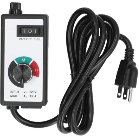 Regolatore di velocità della ventola da 1500 W, regolatore di velocità della ventola elettronico multifunzionale, spina USA da 120 V