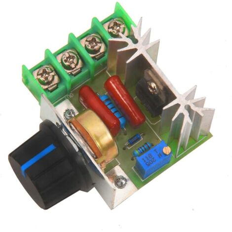 Regolatore di velocità SCR da 2000 W e 25 A, regolatore di velocità del motore CA, tensione costante, alta efficienza, coppia elevata, calore ridotto