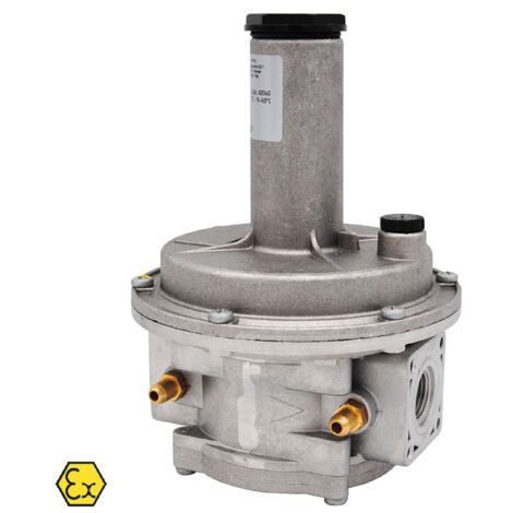 Regolatore doppia membrana a chiusura con filtro - attacchi 2" FF, modello FRG/2MC, pressione in entrata max 1 bar, attacchi filettati 00000040045