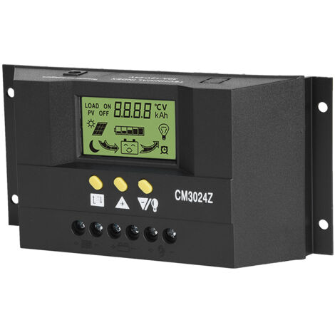 Regolatore regolatore di carica del pannello solare intelligente PWM Display LCD 12V 24V 30A