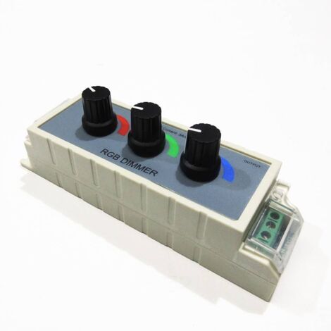 Regolatore RGB manuale per cambio colore a 12/24V con un