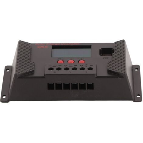 Regolatore solare PWM 12V/24V con adattamento automatico, schermo LCD, porta USB, regolatore solare 40A