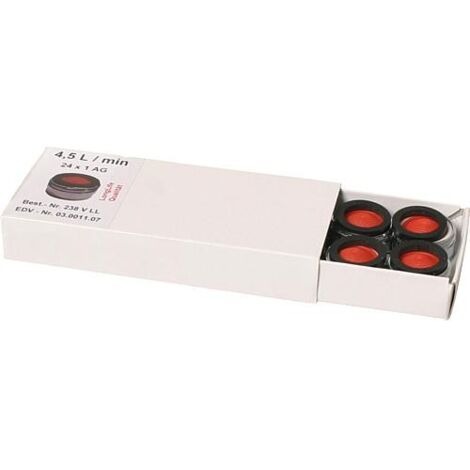Regul. jet eco sans marque de controle mâle M24x1 avec joint caoutchouc eco 4,5 l/min emballage 10pcs                   ,