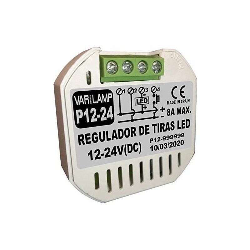 

Regulador a Pulsadores Tiras LED Varilamp P12-24