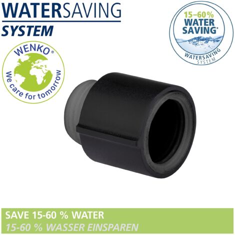 Regulador de agua watersaving color negro
