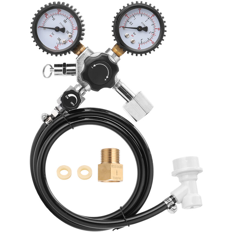 

Regulador de barril de CO2 de cerveza, valvula de alivio de presion de seguridad, presion de tanques de 0-3000 PSI