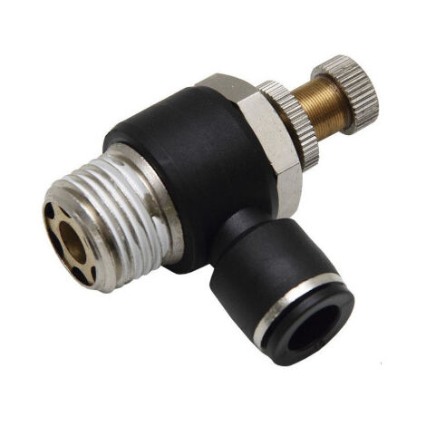 Regulador de Caudal Cónico Unidireccional para Cilindro 1/8 8