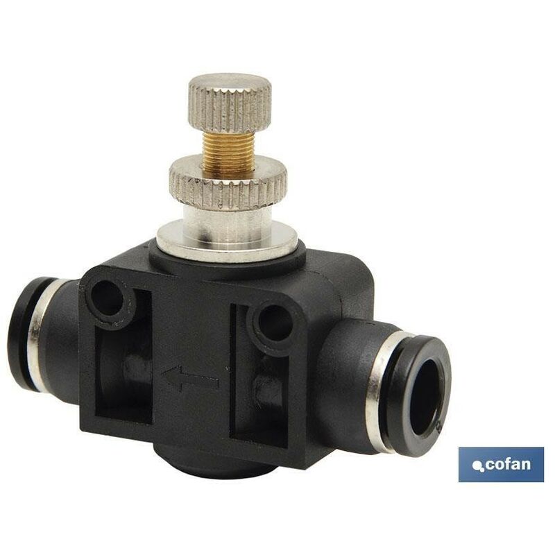 

Regulador de flujo unidireccional en linea tubo-tubo d-4