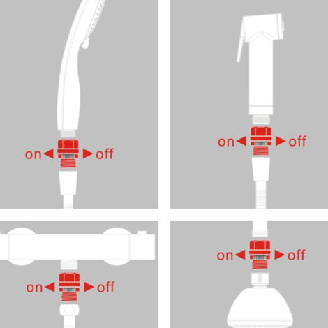 Regulador de caudal para cabezales de ducha, adaptador con válvula de cierre de 1/2 pulgada, cuerpo de cobre con núcleo cerámico, calidad duradera y alta fiabilidad para accesorios de baño.