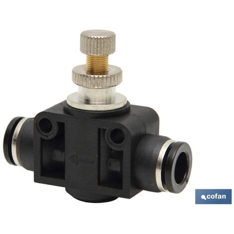 Regulador de flujo unidireccional en linea tubo-tubo d-12