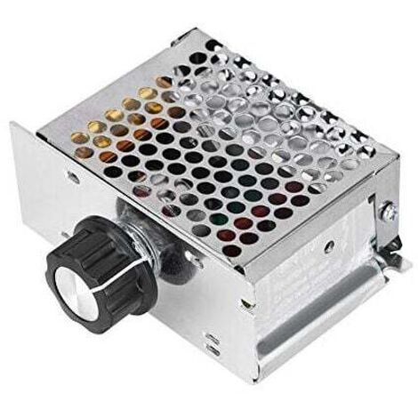 Regulador de intensidad de motor de 220 V, regulador de voltaje de CA de 4000 W, regulador de intensidad de voltaje de 220 V, regulador de velocidad del motor, regulador de velocidad del motor eléctri