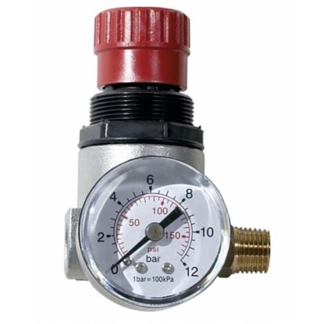 Regulador de la presión del aire comprimido con manómetro