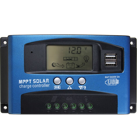 Regulador de Panel Solar Batería MPPT Regulador de Carga 30 a 12V / 24V