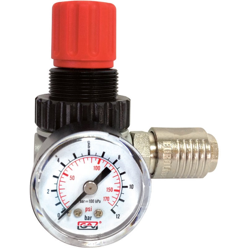 Regulador presion c/manometro hembra