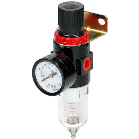 Regulador de presión filtro compresor de aire comprimido medidor de agua 1/4"