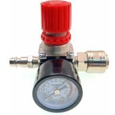 Regulador de presión para compresor de aire, válvula de control de presión conectada de 140 psi y 12 bar, regulador de presión neumático de 1/4".