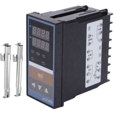 Regulador de temperatura inteligenteTermómetro PID autoadaptativo REX-C400FK02-MxDA de 220 V