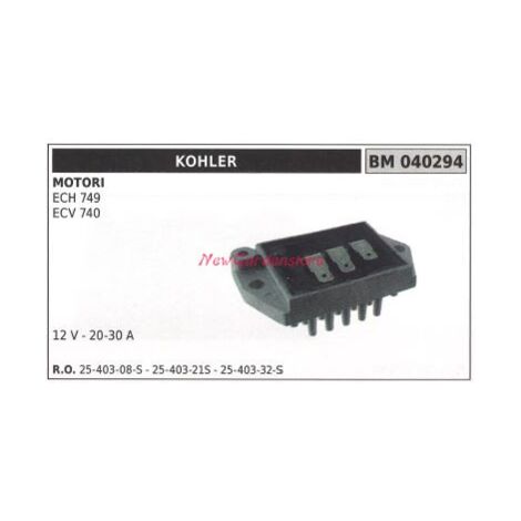 Regulador de tensión motor KOHLER ECH 749 ECV 740 12 V - 20-30 A 040294