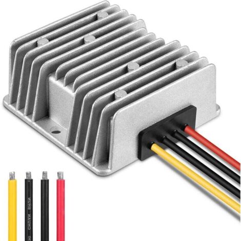 Regulador de voltaje CC resistente al agua, fuente de alimentación, amplificador de voltaje (entrada CC 10-24 V, salida CC 12 V)