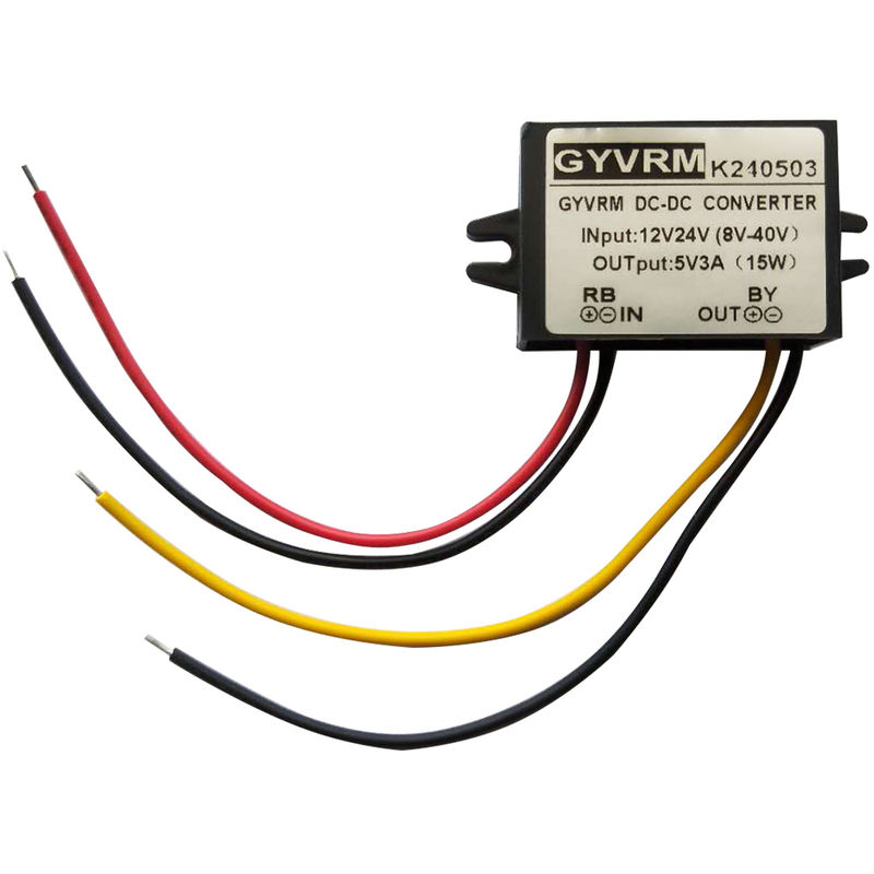 

Regulador del convertidor DC / DC, 12V / 24V Reducir a 5V, 3A 15W