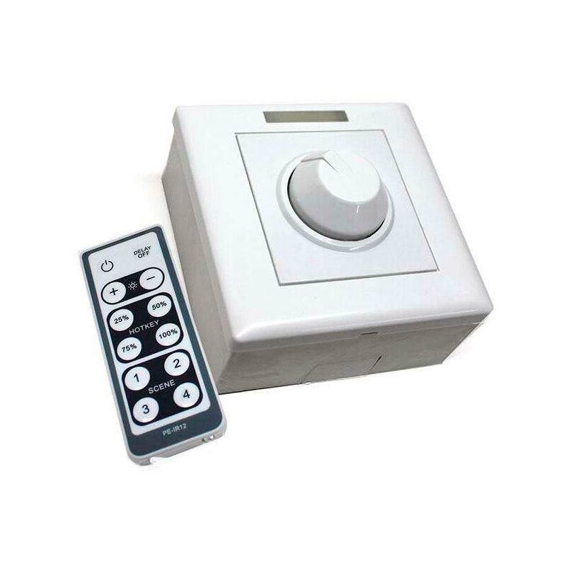 

Regulador Dimmer LED + mando IR 200W, 0-10V