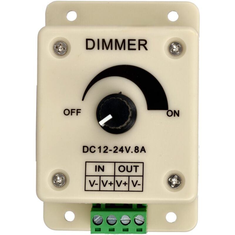 

Regulador dimmer tira led monocolor 1 canal 12V-24V 8A - Jandei