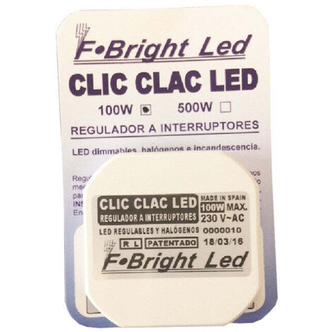 Regulador Led Pastilla para Interruptor Máximo 100W