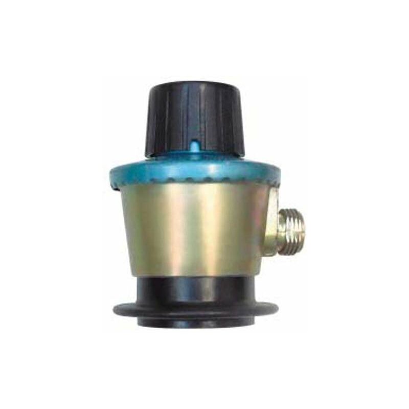 

Regulador nacional MONFA para botella de butano modelo salida libre regulable con cabezal negro