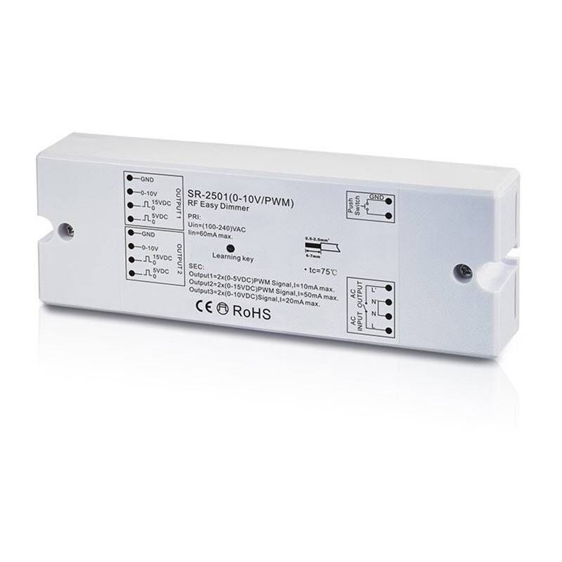 

Regulador Monocolor generador de señal 0-10V receptor RF