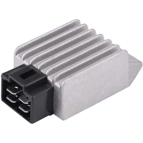 Regulador y rectificador de voltaje con enchufe macho de 4 pines de 12 V para ciclomotor ATV GY6