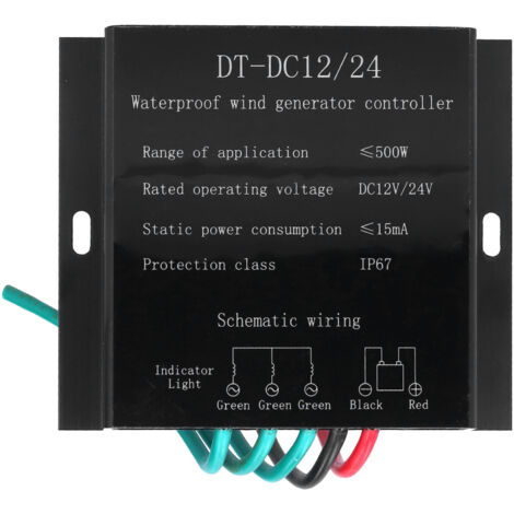 Régulateur de Charge Étanche FO5-12/24V 500W pour Éolienne et Batterie