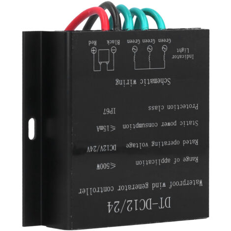 Régulateur de Charge Solaire Étanche 12V/24V 500W pour Éolienne et Batterie