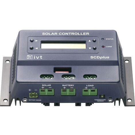 Régulateur de charge solaire IVT SCDplus 15A 12 V, 24 V 15 A