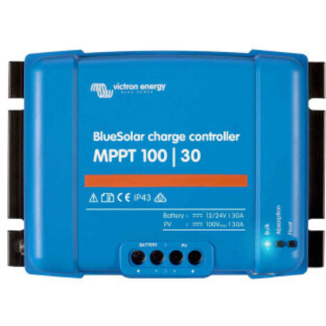 Régulateur de charge solaire MPPT 30A – Optimisation automatique de charge – Compatible batteries acides, gel, AGM et lithium – Système Battery Life – Victron Energy