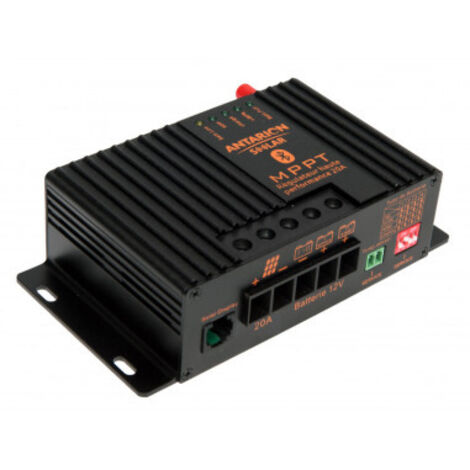 Régulateur de charge solaire MPPT 320W 20A – Bluetooth pour Android et iOS – Gestion optimisée des batteries – Antarion