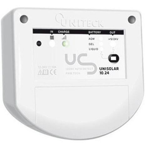 Régulateur De Charge Solaire Pwm - 12/24v - 10a - Unisolar 10.24 - Uniteck