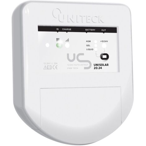 Régulateur De Charge Solaire Pwm - 12/24v - 20a - Unisolar 20.24 - Uniteck