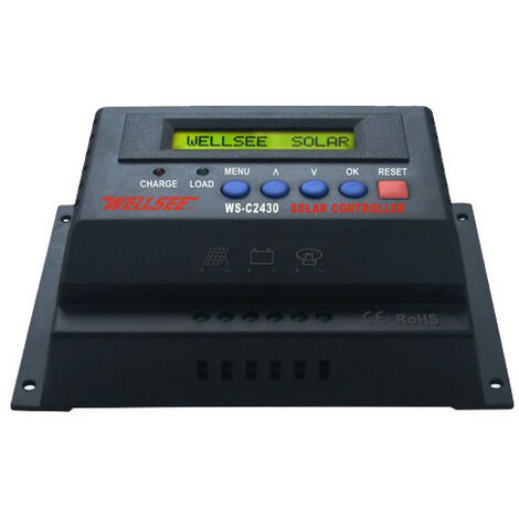 Régulateur de charge solaire PWM 12V/24V 30A