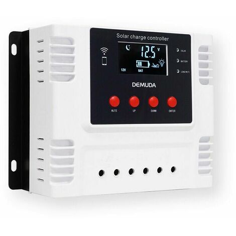 Régulateur de charge solaire Smart MPPT 12V/24V pour batteries ternaires lithium et lithium-fer 10A