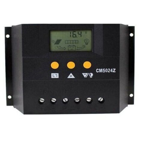 RÉGULATEUR DE CHARGE UNITÉ CENTRALE 50A AVEC AFFICHEUR PANNEAUX SOLAIRES 12/24V CM5024Z