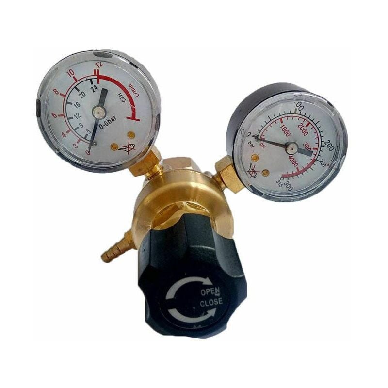 Régulateur de CO2 Argon mig tig Bouteille de gaz de soudage Débitmètre d'air Double jauge