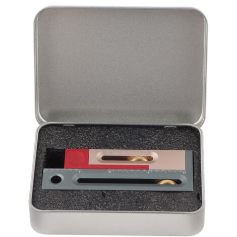 Régulateur de Coupe pour Scie à Onglet avec Bloc de Mesure Amovible pour Assemblage Mortaise-Tenon