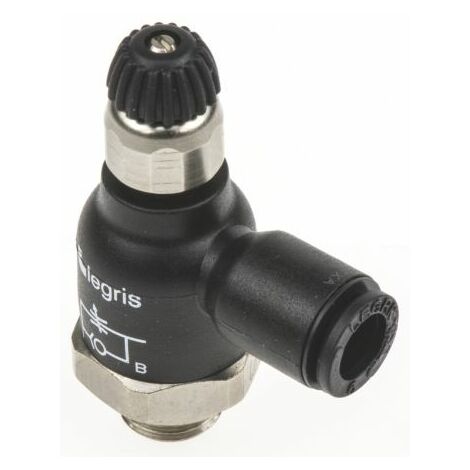 Régulateur de débit Legris 7061, 6mm ( Prix pour 1 )