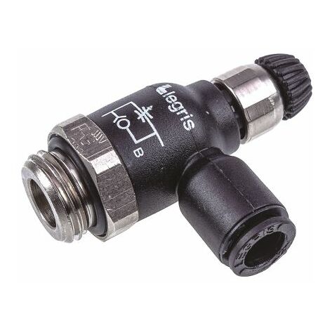Régulateur de débit Legris 7061, 6mm ( Prix pour 1 )