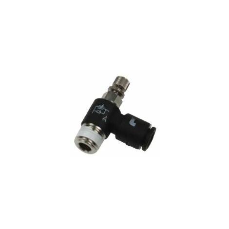 Régulateur de débit Legris 7665, R 1/4 Mâle ( Prix pour Boîte de 10 )