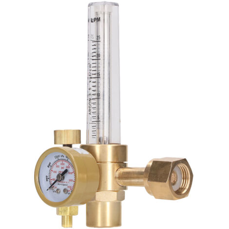 Régulateur de débit pour gaz de soudage CO2 argon avec manomètre et contrôle de pression
