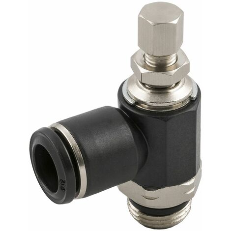 Régulateur de débit RS PRO 55905, Mâle 1/8 pouce, 1/8pouce ( Prix pour Paquet de 10 )