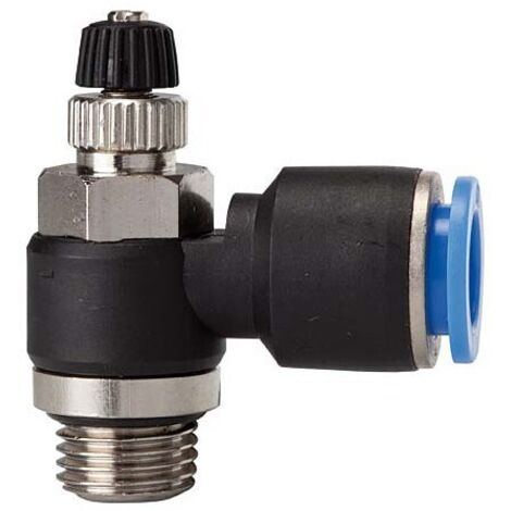 Régulateur de débit unidirectionnel série ZD B G1/8 plastique D6